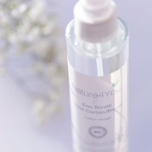 eau florale rose de damas fleur de bleuet nature4you tonique visage naturel